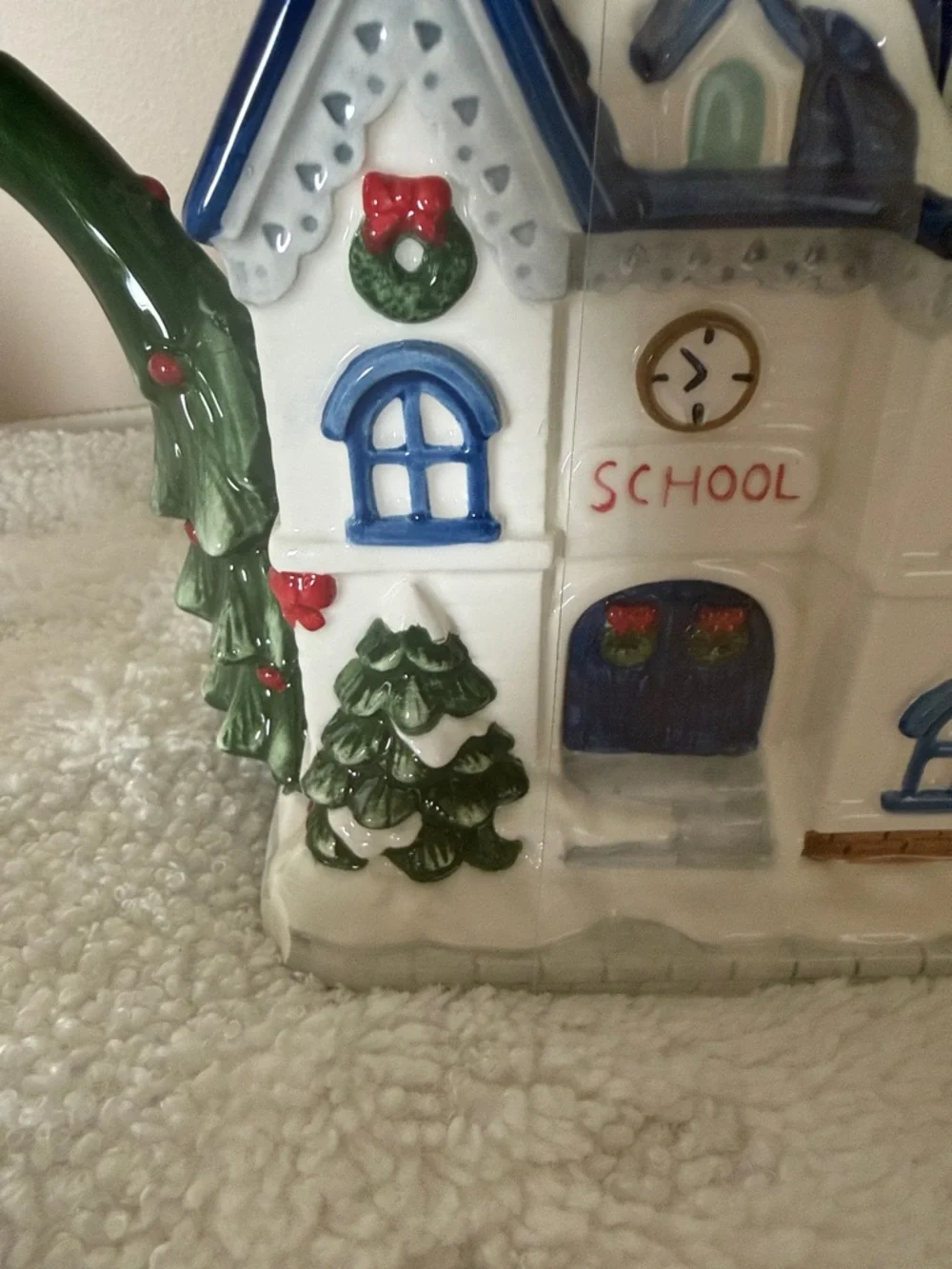 Ridgefield Home Holiday Christmas 🎄 School Teapot NEW!